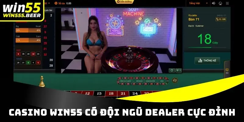 Casino WIN55 sở hữu đội ngũ Dealer cực đỉnh